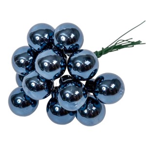 Üveggömb pick 2 cm - jég kék 2 - fényes 12 db, Kellékek & szerszámok, Dekorációs kellékek, Üveggömb pick, , MESKA