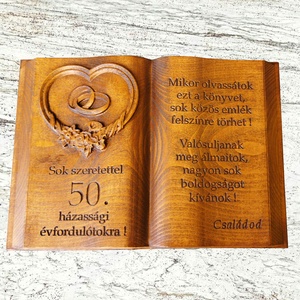 fakönyv 50. házassági évfordulóra ajándék - Meska.hu