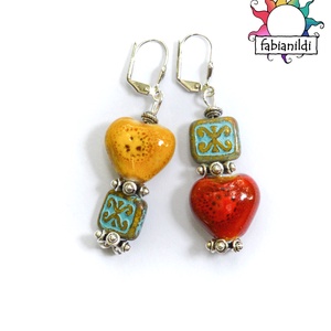 Larnaca fülbevaló - ékszer - fülbevaló - lógó fülbevaló - Meska.hu