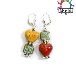 Larnaca fülbevaló - ékszer - fülbevaló - lógó fülbevaló - Meska.hu