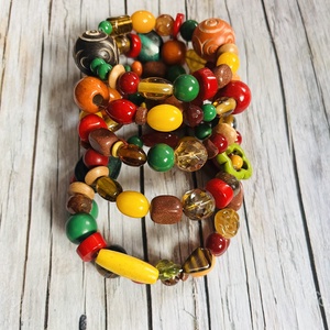 Évszakok kollekció: ŐSZ karkötő ásványokkal - Meska.hu