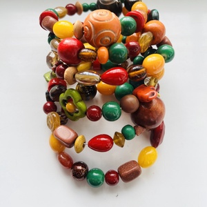 Évszakok kollekció: ŐSZ karkötő ásványokkal - ékszer - karkötő - gyöngyös karkötő - Meska.hu