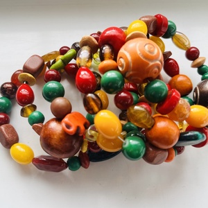 Évszakok kollekció: ŐSZ karkötő ásványokkal - ékszer - karkötő - gyöngyös karkötő - Meska.hu