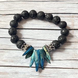 Víz karkötő - ékszer - karkötő - gyöngyös karkötő - Meska.hu