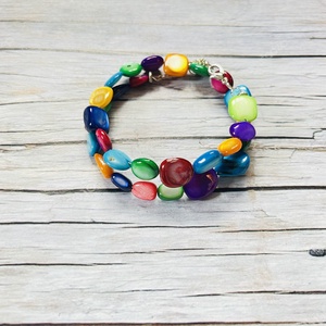 Tengerparti nyaralás kagylós karkötő - ékszer - karkötő - ásványkarkötő - Meska.hu