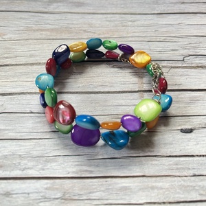 Tengerparti nyaralás kagylós karkötő - ékszer - karkötő - ásványkarkötő - Meska.hu