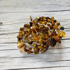 Bronz játékosság karkötő - ékszer - karkötő - memóriadrótos karkötő - Meska.hu