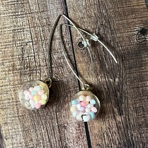 Cukorka nagyméretű fülbevaló - ékszer - fülbevaló - lógó fülbevaló - Meska.hu