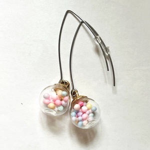 Cukorka nagyméretű fülbevaló - ékszer - fülbevaló - lógó fülbevaló - Meska.hu