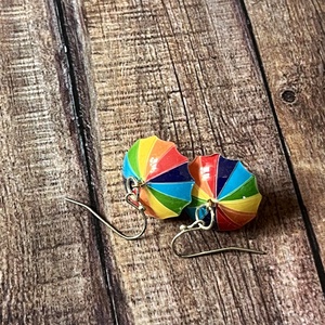 Szivárvány az esőben fülbevaló - ékszer - fülbevaló - lógó fülbevaló - Meska.hu
