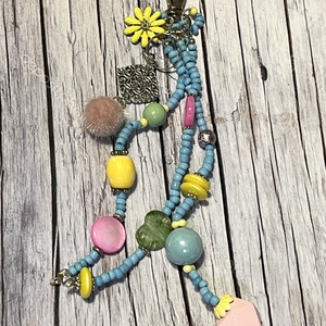 Pasztell varázs táskadísz - táska & tok - kulcstartó & táskadísz - táskadísz - Meska.hu