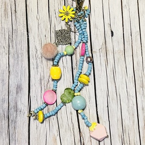 Pasztell varázs táskadísz - táska & tok - kulcstartó & táskadísz - táskadísz - Meska.hu