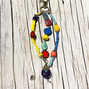 Színpompa kulcstartó és taskadísz, Táska & Tok, Kulcstartó & Táskadísz, Táskadísz, Ékszerkészítés, MESKA