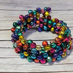 Kétsoros farsangi csengő-bongó karkötő -  - Meska.hu