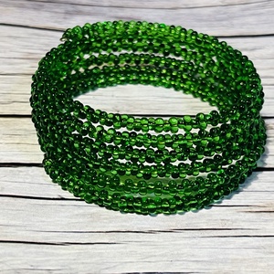 Zöld fenyő memória karkötő, , Ékszerkészítés, Gyöngyfűzés, gyöngyhímzés, MESKA