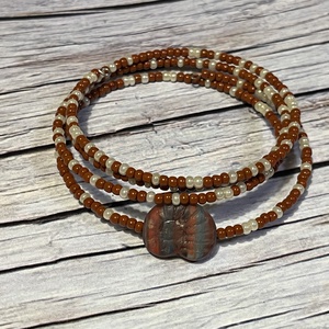 Csigabiga karkötő, , Ékszerkészítés, Gyöngyfűzés, gyöngyhímzés, MESKA