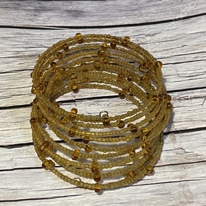 Mézcseppek karkötő, , Ékszerkészítés, Gyöngyfűzés, gyöngyhímzés, MESKA