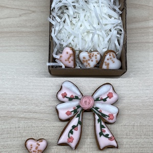 Örök ajándék mézeskalács � masni, szívecskék - otthon & életmód - dekoráció - dísztárgy - Meska.hu