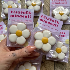 Köszönő margaréta - virágos, köszönő ajándék - mézeskalács örökajándék , Otthon & Életmód, Dekoráció, Dísztárgy, Mézeskalácssütés, MESKA