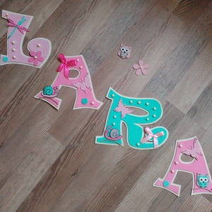 LARA 15cm-es  -  Bababetű, nevek, babaváró -  - Meska.hu