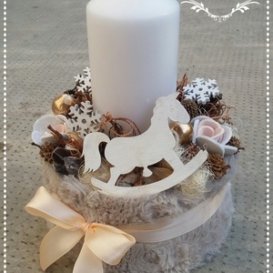 Winter Fashion adventi box karácsonyi asztaldísz doboz -  - Meska.hu