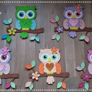 Bagolylány falmatrica, dekorgumi , névnapra -  - Meska.hu