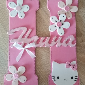 Névtábla  Hanna névhez dekorgumi betű dekor - otthon & életmód - dekoráció - fali és függő dekoráció - betű & név - Meska.hu