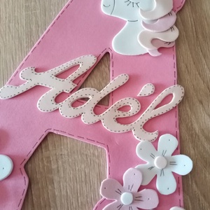 Névtábla Adél névhez dekorgumi betű dekor - otthon & életmód - dekoráció - fali és függő dekoráció - betű & név - Meska.hu