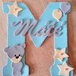 Névtábla Máté névvel dekorgumi betű dekor -  - Meska.hu