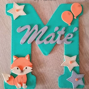 Névtábla Máté névvel dekorgumi betű dekor -  - Meska.hu