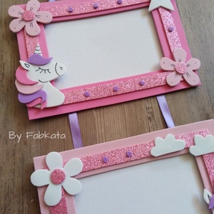 Unikornis póni stílúsú dekorgumi képtartó képkeret -  - Meska.hu