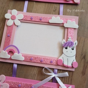 Unikornis póni stílúsú dekorgumi képtartó képkeret -  - Meska.hu