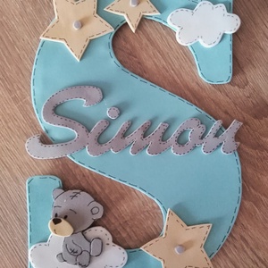 Névtábla Simon névhez dekorgumi betű dekor - otthon & életmód - dekoráció - Meska.hu