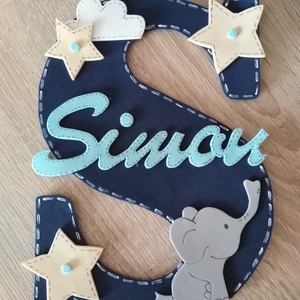 Névtábla Simon névhez dekorgumi betű dekor - otthon & életmód - dekoráció - Meska.hu