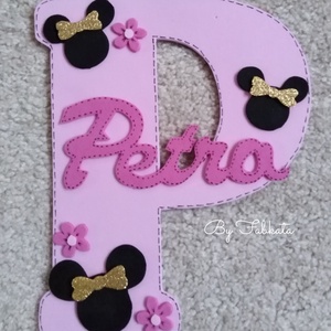 Névtábla Petra  névhez dekorgumi betű dekor - otthon & életmód - dekoráció - Meska.hu