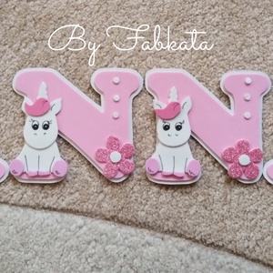 Anna 12cm Unikornis póni dekorgumi falmatrica babanév , NÉVNAP -  - Meska.hu