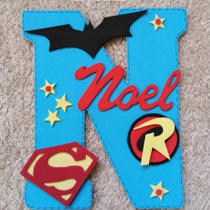 Névtábla Noel névvel dekorgumi betű dekor - otthon & életmód - dekoráció - Meska.hu