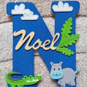 Névtábla Noel névvel dekorgumi betű dekor - otthon & életmód - dekoráció - Meska.hu