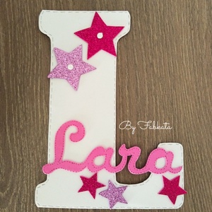 Fehér Névtábla bármilyen névhez dekorgumi betű dekor - baba - mama - babaszoba dekoráció - gyerek névtábla - Meska.hu