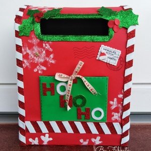 Mikulás postaláda, Télapó postaláda, Santa mailbox, karácsonyi dekoráció  - karácsony - karácsonyi lakásdekoráció - karácsonyi lakásdíszek - Meska.hu