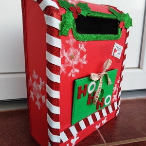 Mikulás postaláda, Télapó postaláda, Santa mailbox, karácsonyi dekoráció  - karácsony - karácsonyi lakásdekoráció - karácsonyi lakásdíszek - Meska.hu