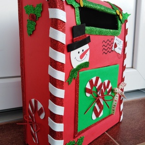 Karácsonyi postaláda, Télapó postaláda, Santa mailbox, karácsonyi dekoráció  - karácsony - karácsonyi lakásdekoráció - karácsonyi lakásdíszek - Meska.hu