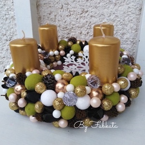 Arany hópihés szett adventi karácsonyi ajtódísz kopogtató 24cm koszorú  - karácsony - adventi díszek - adventi ajtódísz - Meska.hu Arany hópihés szett adventi karácsonyi ajtódísz kopogtató 24cm koszorú  - karácsony - adventi díszek - adventi ajtódísz - Meska.hu