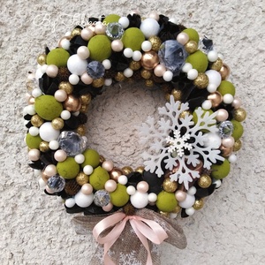 Arany hópihés szett adventi karácsonyi ajtódísz kopogtató 24cm koszorú  - karácsony - adventi díszek - adventi ajtódísz - Meska.hu Arany hópihés szett adventi karácsonyi ajtódísz kopogtató 24cm koszorú  - karácsony - adventi díszek - adventi ajtódísz - Meska.hu