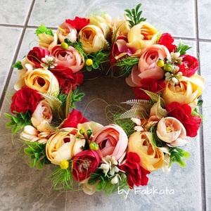 Csupa virágos asztaldísz dekoráció koszorú virágbox doboz , Otthon & Életmód, Virágdekoráció, Virágdíszek, Dekor koszorúk, kopogtatók, Virágkötés, MESKA