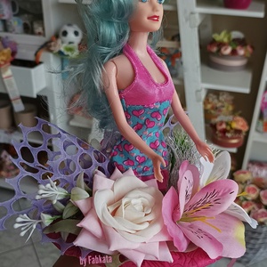 Barbie kislány ovis ballagási csokor   - otthon & életmód - dekoráció - asztal és polc dekoráció - asztaldísz - Meska.hu