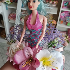 Barbie kislány ovis ballagási csokor   - otthon & életmód - dekoráció - asztal és polc dekoráció - asztaldísz - Meska.hu
