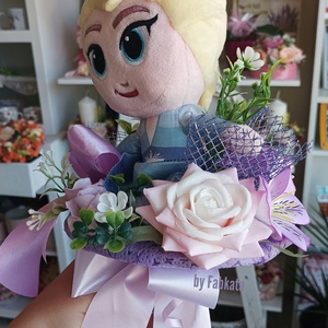 Elza Frozen jégvarázs ovis ballagási csokor ajándék plüss  - otthon & életmód - dekoráció - Meska.hu