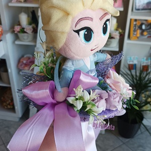 Elza Frozen jégvarázs ovis ballagási csokor ajándék plüss  - otthon & életmód - dekoráció - Meska.hu