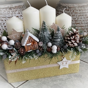  Adventibox karácsonyi koszorú doboz , Karácsony, Adventi díszek, Adventi asztaldísz, Virágkötés, Mindenmás, MESKA